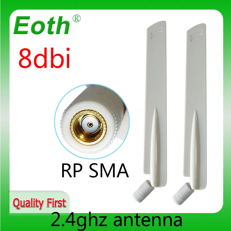 EOTH 1 2 stücke 2,4g antenne 8dbi sma weibliche wlan wifi 2,4 ghz antene pbx iot modul router tp link signal empfänger antena high gain