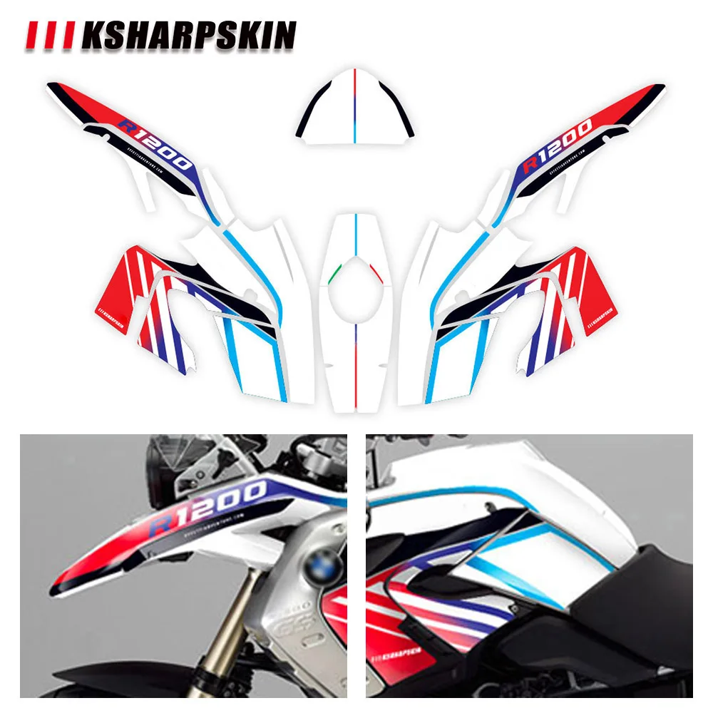 Motorcycle body decorative sticker Front fairing waterproof moto decals stickers kit For BMW R1200GS 2008-2012 gs r1200 R1200 gs