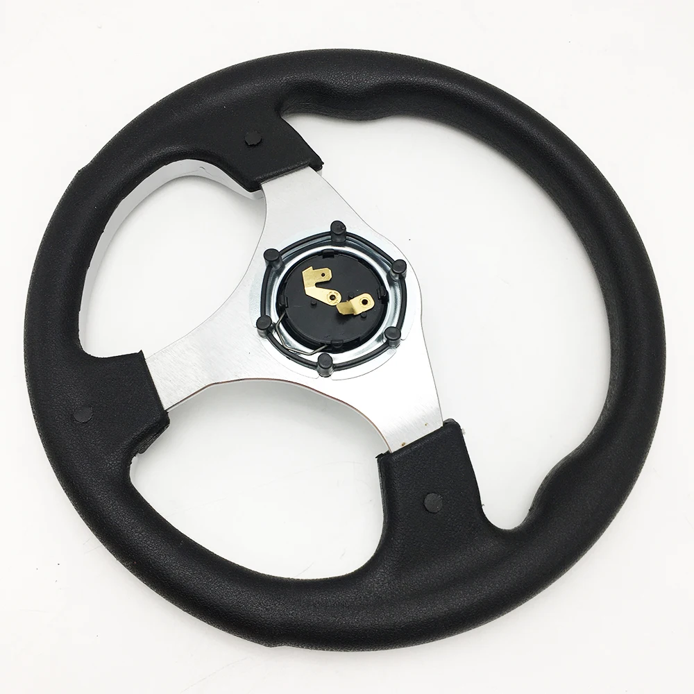 Spceddy MCX 13 Inch Racing Universal 320mm PU Leather JDM Sports Auto Car Steering Wheel With Horn Button 6-Hole 20S0109MO