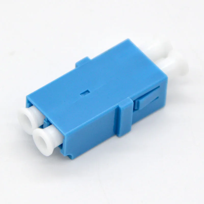 100PCS NEW GONGFENG Fiber Optic Connector LC/UPC APC Multi-mode Gigabit LC Dual Core Duplex dual Flange Adapter Coupler Wholesal