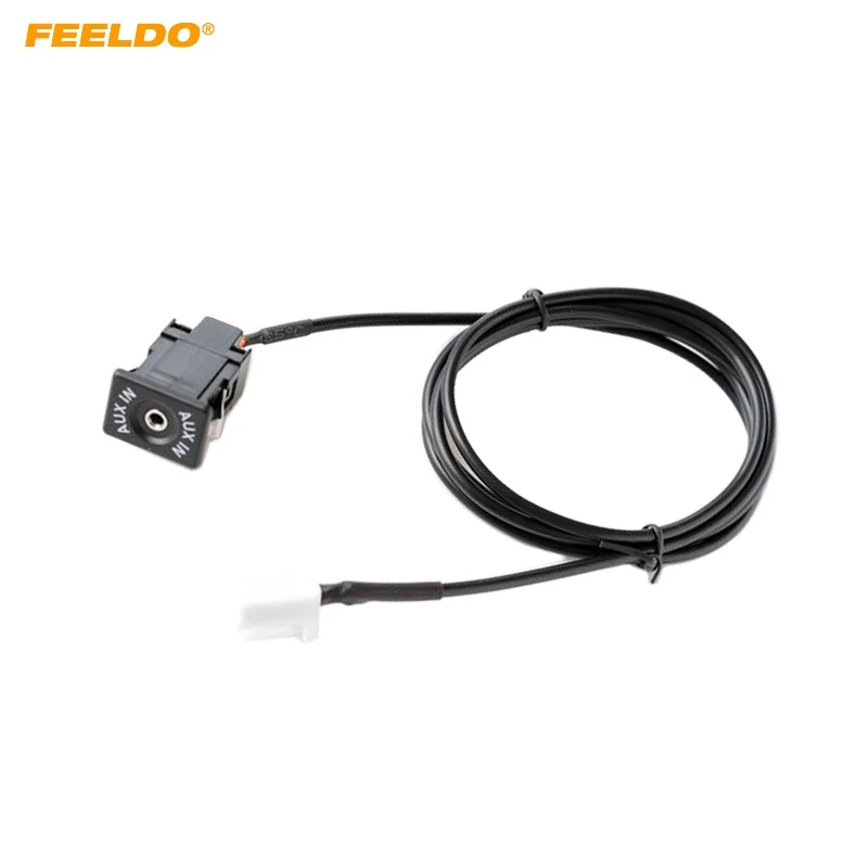 

FEELDO Car Radio AUX-In Socket 8PIN Plug AUX Adapter For Suzuki SX4 Grand Vitara Wire Harness Audio AUX Cable Adapter #CA7169