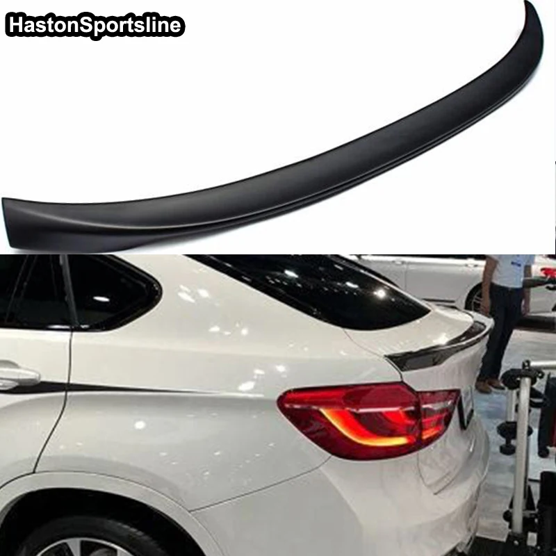 

For BMW X6 E71 Modified M Style Fiberglass Primer Rear Luggage Compartment Spoiler Car Wing 2008~2013