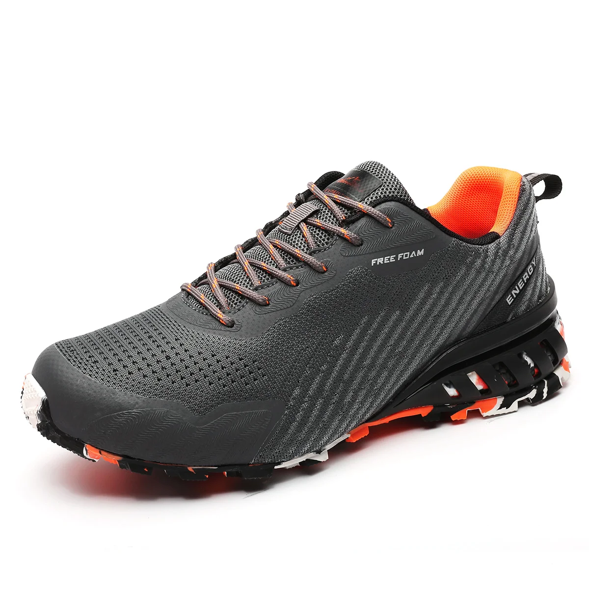 Men Breathable Trail Running Shoes Sports Indoor Gym Non-slip Mesh Athletic Trainers Outdoor Trekking Walking Jogging Sneakers