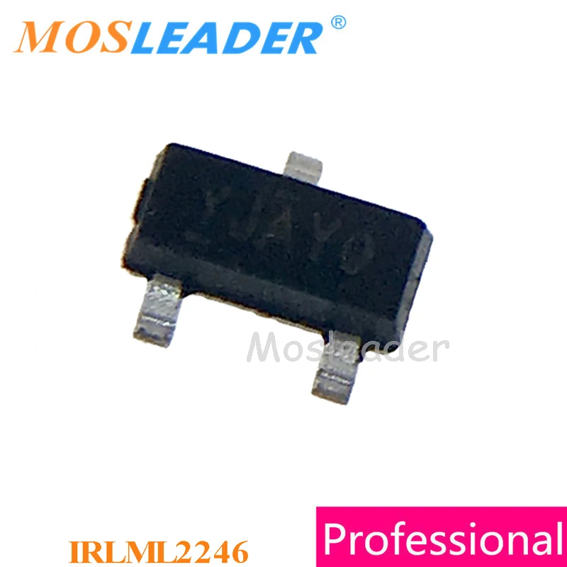 

Mosleader 1000 шт. IRLML2246 SOT23 IRLML2246TRPBF IRLML2246PBF IRLML2246TR P-Channel 20V, сделано в Китае, высокое качество