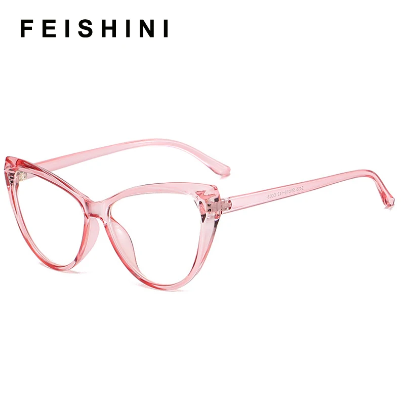 MIZHO Filtering Protect Eyesight Anti Blue Light Glasses Ladies Cat eye Look At Phone Red Blocking Glare Computer Glasses Women