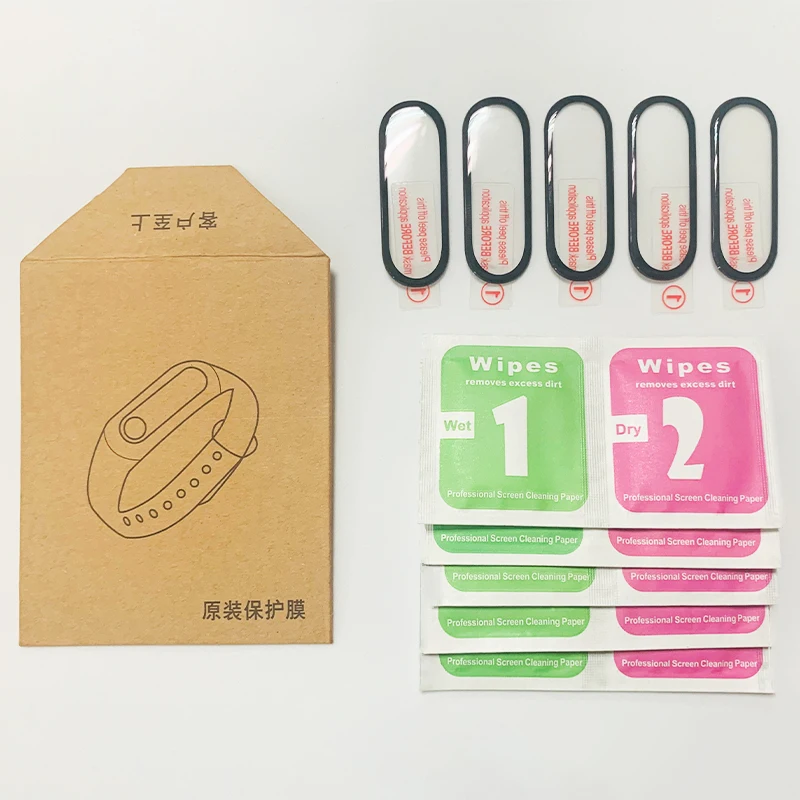 1-5 stücke 3d schutz folie für mi band 6 5 4 volle abdeckung explosions geschützte kratz feste schutz