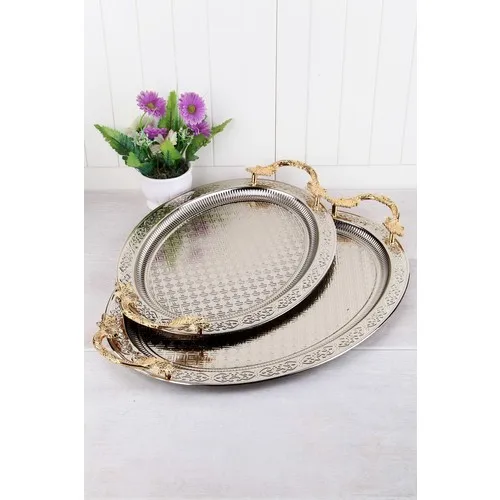 Queen's Kitchen Tarnish Lux Bilateral Large Tray