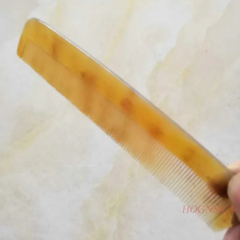 Grzebień róg włosów bez statycznej szczotka do zębów gęstej szczotki do włosów fryzjerstwa fryzjerskiego grzebień do łupieżu naturalny grzebień