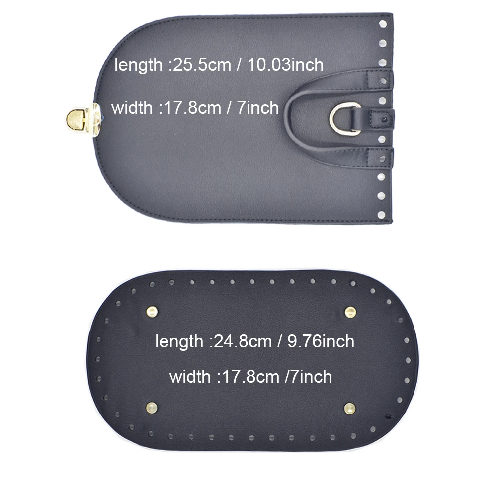 1Set Handmade Bag Bottom Flap Cover Hardware Package Accessories For Bags Diy HandBag Shloulder Straps For Diy Women Backpack