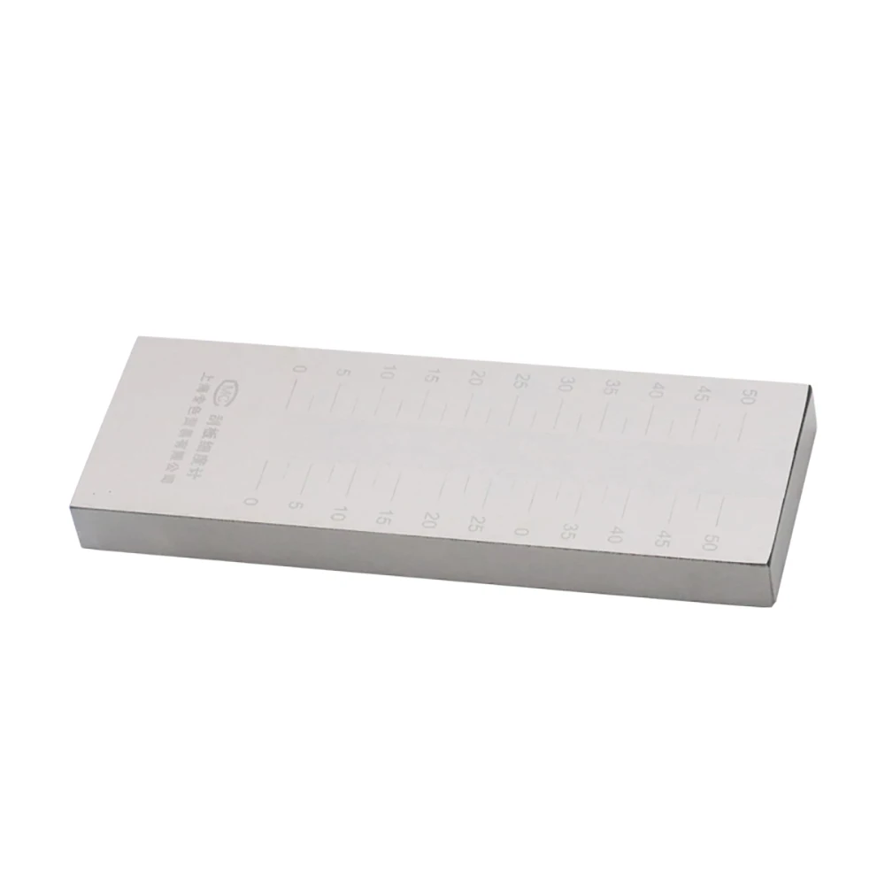 QXD Raschietto In Acciaio Inox Finezza Metro Singola Scanalatura Piastra Finezza Finezza Calibro 25/50/100/150um