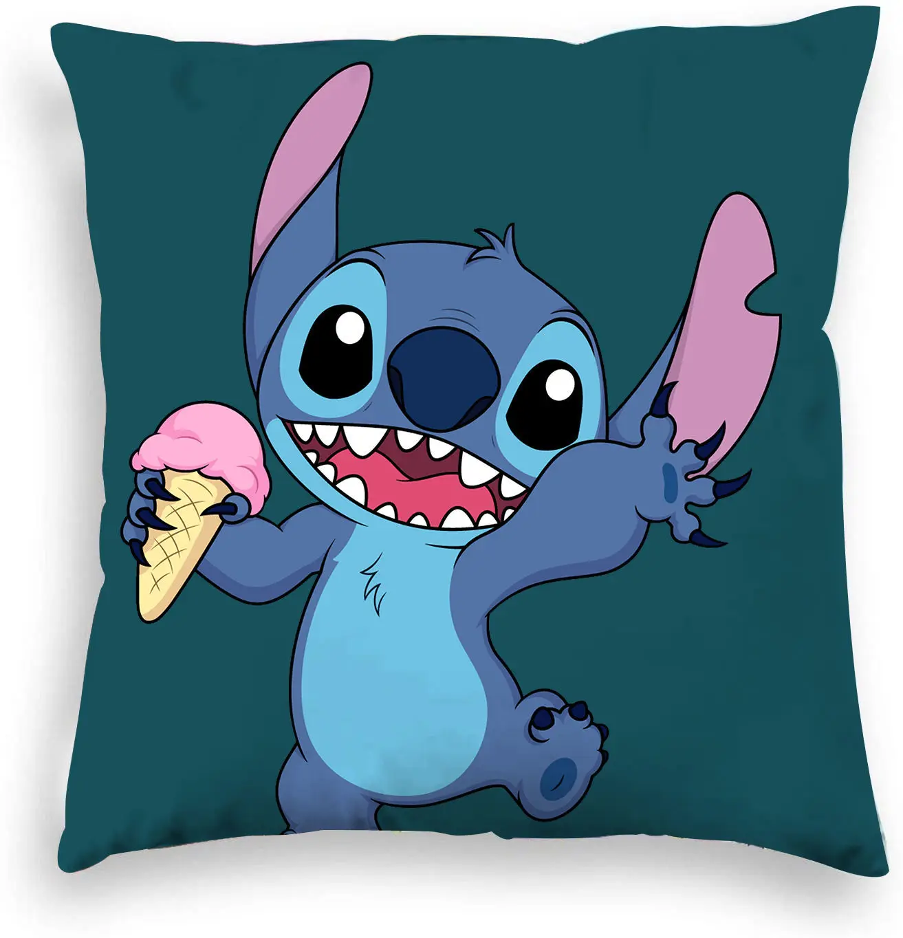 Hot Disney Stitch obicia na poduszki pluszowe zabawki Stitch poszewka Anime kawaii poszewki na poduszki prezent do dekoracji domu 45x45cm