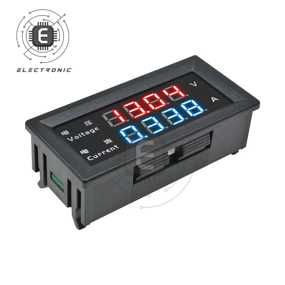 M4430 DC 100V 200V 10A Electronic Digital Voltmeter Ammeter 0.28\'\' Dual LED Display Voltage Regulator Volt AMP Meter Tester