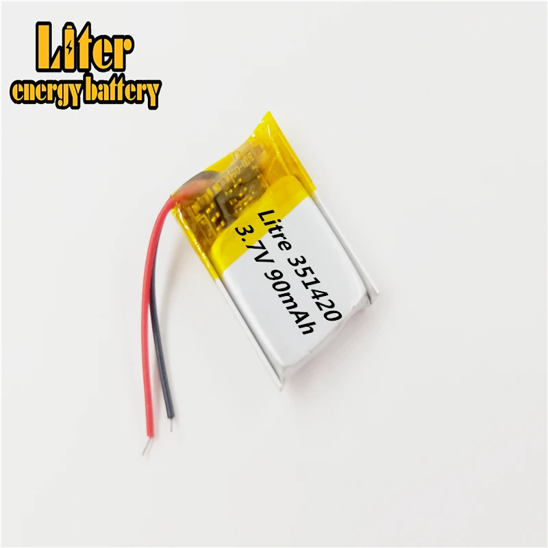 

351420 90MAH 3.7V lithium battery MP3 Bluetooth headset small toys Bluetooth headset small toys battery