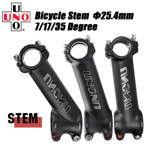 UNO-25.4mm 스템 Mtb 자전거 핸들 바 스템 7 17 35 도 초경량 MTB 파워 자전거 테이블, 산악 도로 자전거 핸들 바 스템  Best5