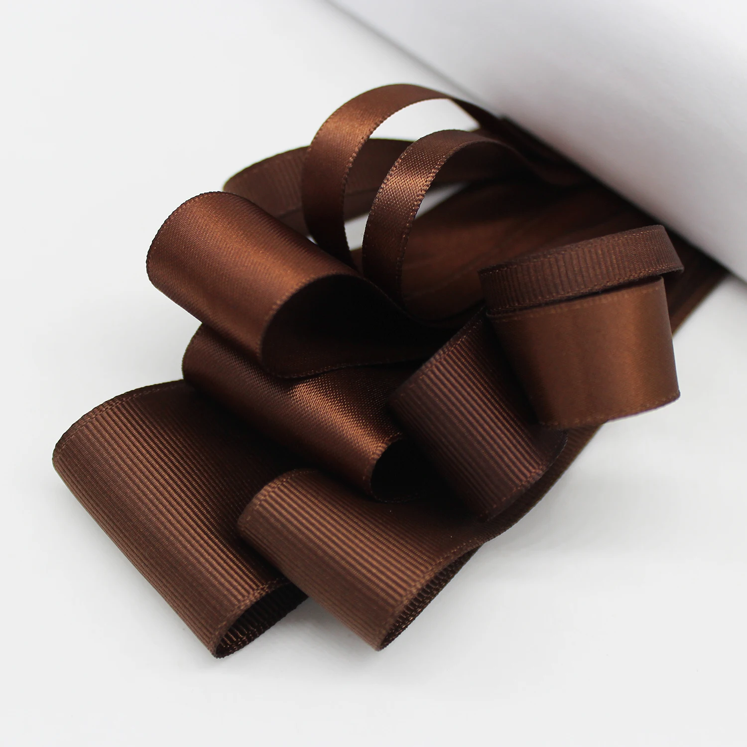 5 Meter/Lot Brown Color Polyester Grosgrain Double Face Satin Ribbon For Men\'s Birthday Party Gift Packing Craft DIY Accessories