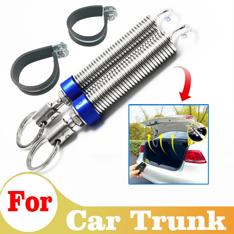 

2pcs Auto Boot Lid Lifting Universal Spring Remote Control Automatically Open Tool Lifter Adjustable Metallic Retrofit Accessory