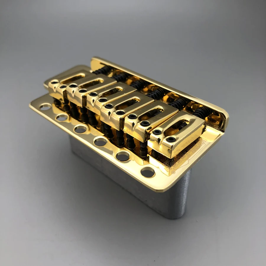 Wilkinson Electric Guitar Tremolo Bridge 6 Screws Fixed Type WOV02 Gold Chrome