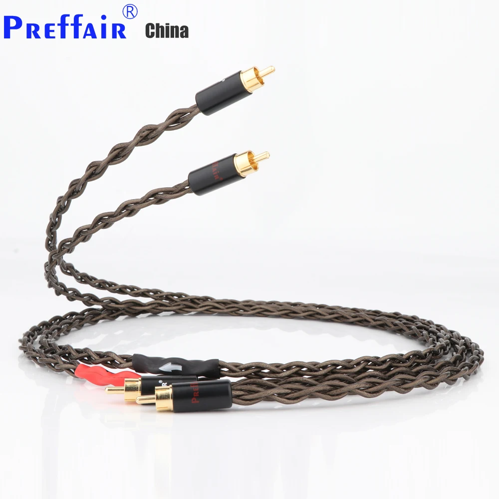 

HI-End Silver Plated HIFI Signal Line RCA Interconnect Cable 2RCA to 2RCA Audio Cable Analogue Cable phono Cable