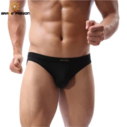 BRAVE PERSON High Quality Men's Briefs Cotton Underwear Shorts Sexy Underpants Briefs Breathable Low-waist Panties for Men B1132