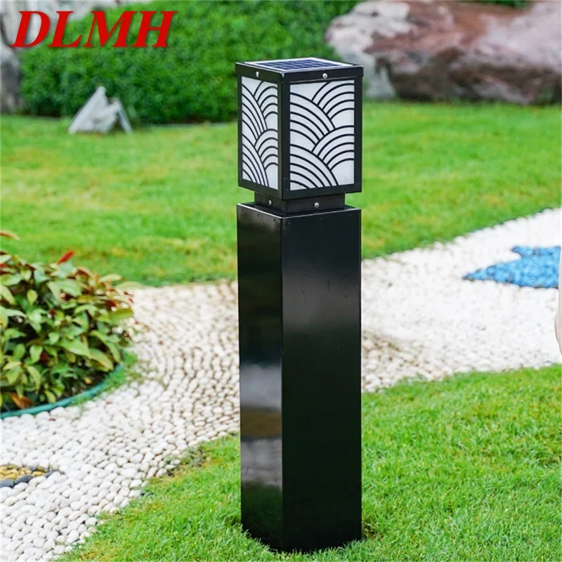 

DLMH Outdoor Lawn Lights Retro Black Garden Lamp LED Waterproof IP65 Home Decorative for Duplex