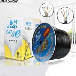 Cat 5e Network Cable 8-core 0.51-core Oxygen-free Copper Monitoring Cable Computer Network Cable Twisted Pair