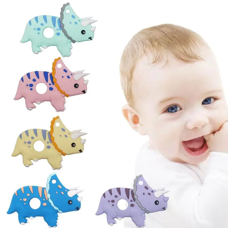 Silicone Teether Rodent Cartoon Animals 1pc Food Grade Silicone Pandents DIY Teething Toys For Teeth Tiny Rod Baby Teethers Gift