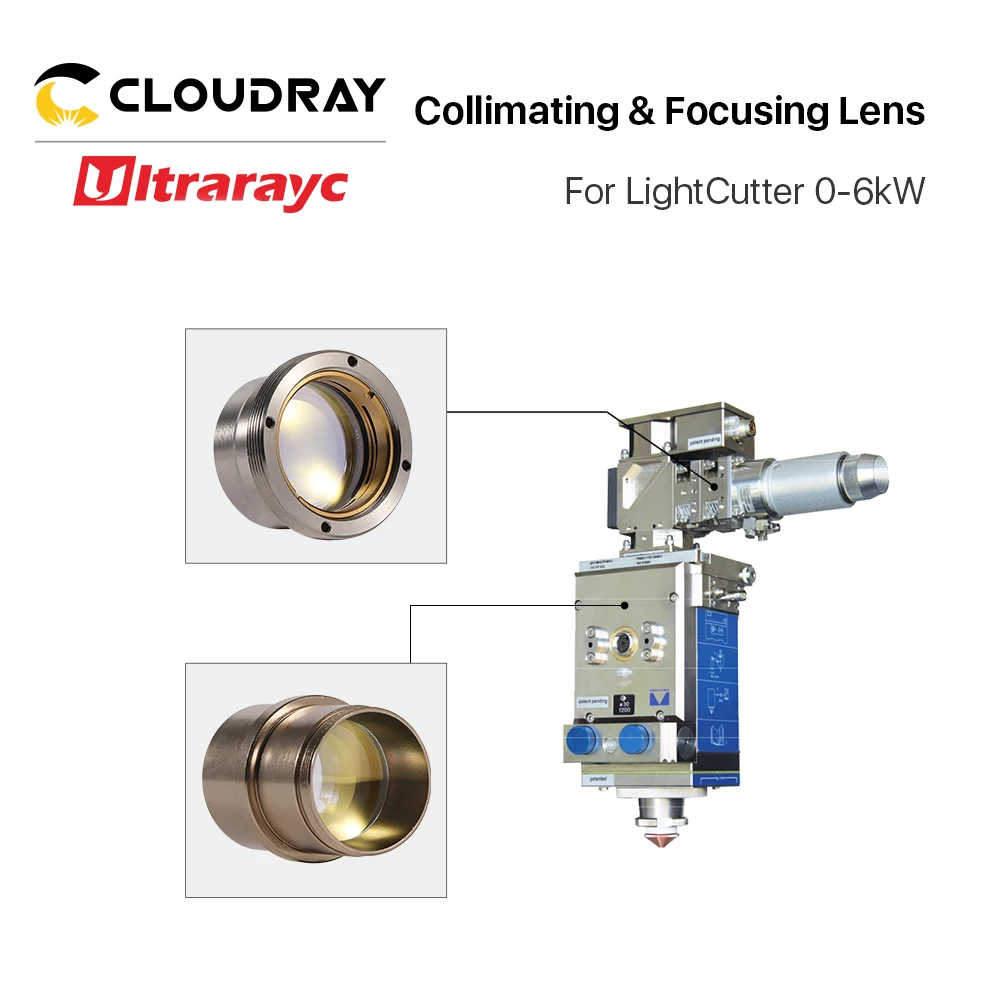 Ultrarayc-lente de enfoque y colimador Prectiec D30 F100mm F125mm 0-6kW con soporte de lente para cortador de luz Precitec