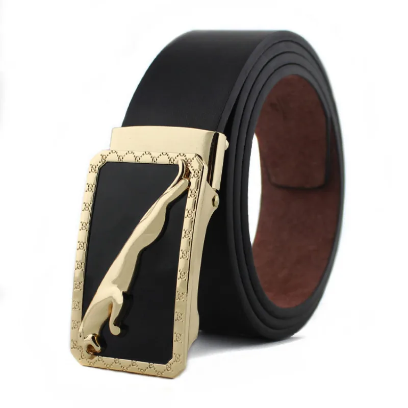 New Men's Roller Toothless Belt Leather Youth Buckle Old-fashioned Ball Belt Smooth Buckle Belts for Men Luxury Designer Brand