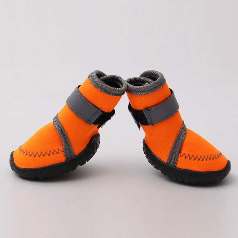 Disakoye Winter Pet Dog Shoes For Large Dogs Waterproof Winter Warm Shoes For Dog Adjustable Anti-Slip Shoes Dog For Small Dogs