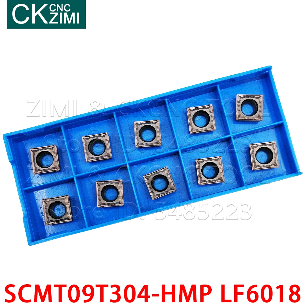 10 قطعة SCMT09T304-HMP LF6018 SCMT 09T304 HMP LF6018 كربيد الخارجية تحول أداة CNC المعادن مخرطة أداة ل الفولاذ المقاوم للصدأ