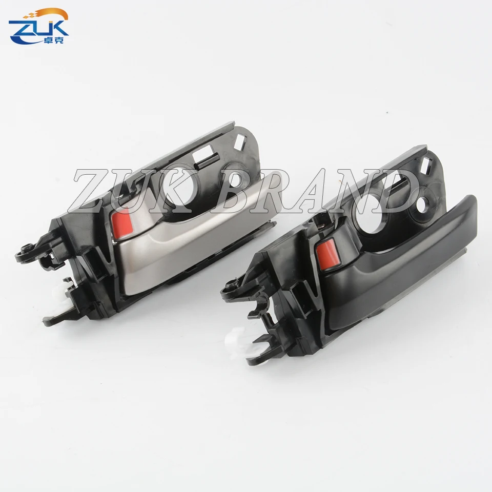 ZUK 4PCS Black Chroming Silver Car Inner Interior Door Handle For HONDA CITY 2009-2014 GM2 GM3 OEM:72160-TM4-H01 72120-TM4-H01