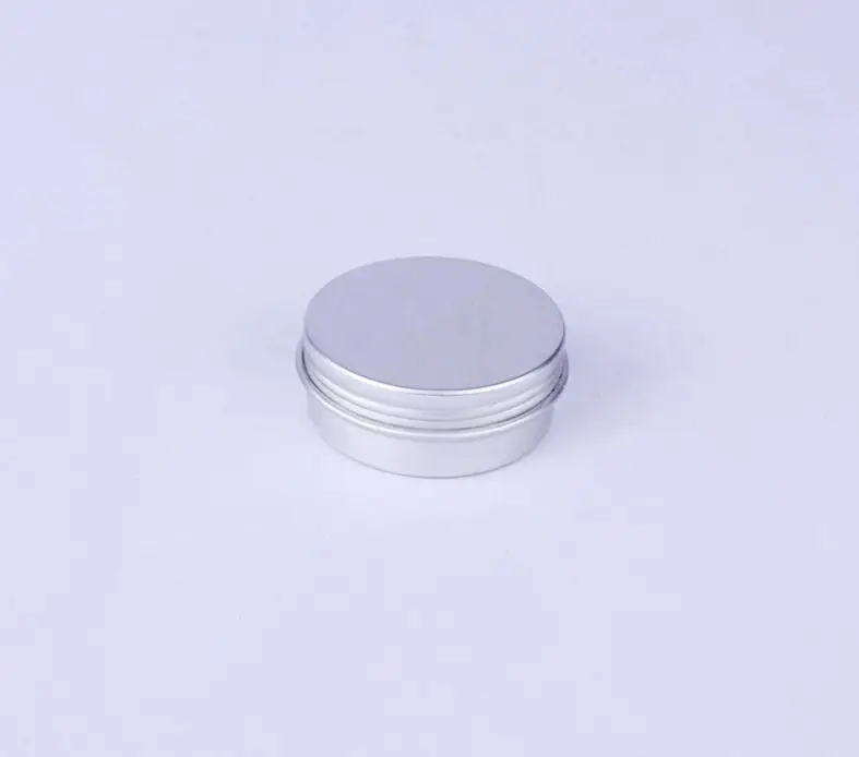 15g Aluminum Empty Cosmetic Container With Lids 15ml Small Lip Balm Tin Solid Perfume Cosmetic Packaging Jar Sample Bottle