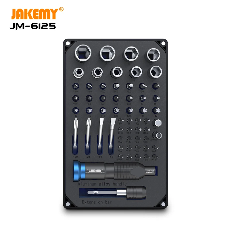 JAKEMY JM-6125 Precision Magnetic Screwdriver Set for Mobile Phone Computer Watch Electronic Repair Tools Kit