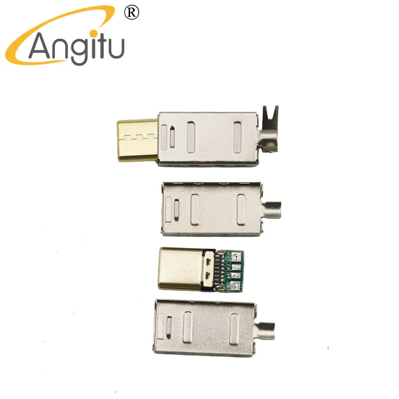 Mạ Vàng Loại-C Cắm Hàn Loại DIY Dữ Liệu USB 3.1 Adapter