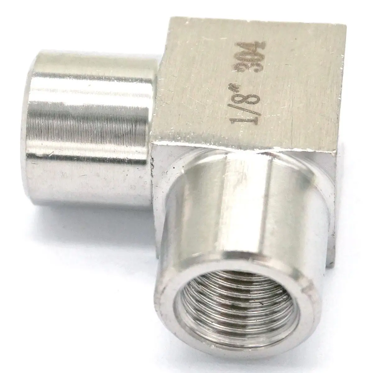

1/8" BSP Equal Female Elbow 90 Deg 304 Stainless Steel Pipe Fitting Adapter Connector 3500psi