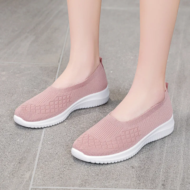 

Woman Sneakers Breathable Light Women's Footwear Vulcanized Shoes Lace Up Comfort Flats Walking Shoes Casual