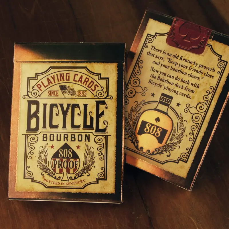 Bicycle Bourbon 808 Proof Playing Cards Kentucky Whiskey Deck USPCC Collectible Poker Card Games Magic Tricks Props for Magician