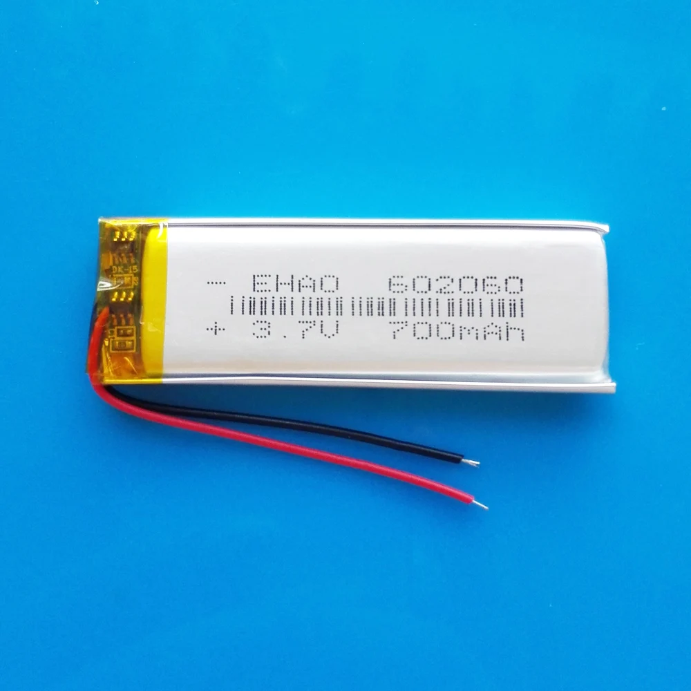 10 PCS 3.7V 700mAh Lipo Polymer Lithium Rechargeable Battery For MP3 GPS DVD Bluetooth Recorder Headset E-book Camera 602060