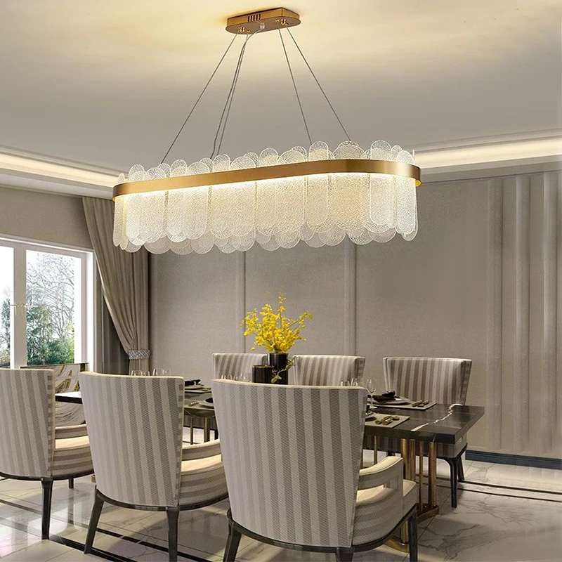 Modern bedroom living room crystal chandelier apartment lamp hotel villa oval indoor lighting wholesale