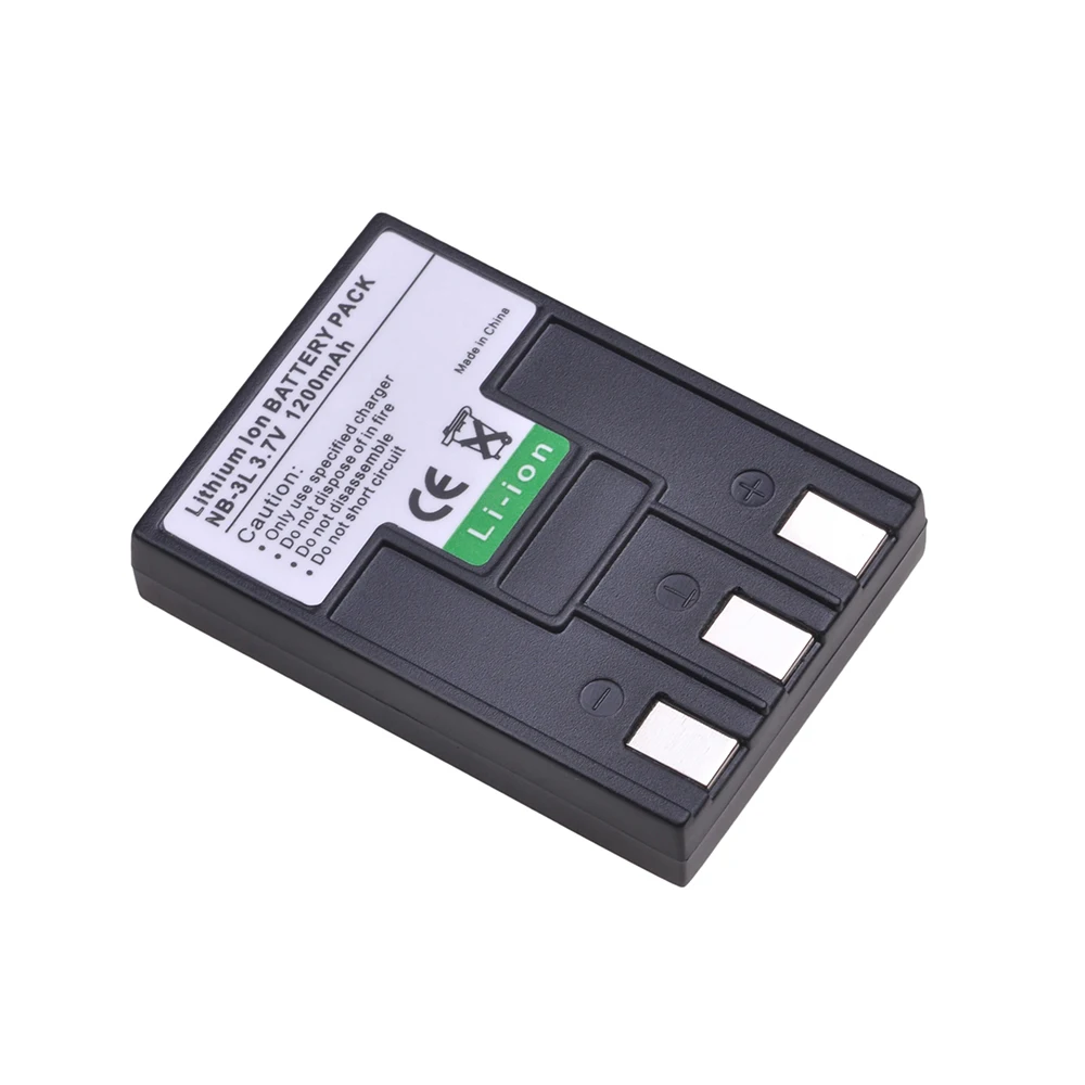2 Chiếc 1200MAh NB-3L NB3L NB 3L Pin Dành Cho Máy Ảnh Canon PowerShot SD10 SD20 SD40 SD550 SD500 SD100 SD110, IXUS II II, NB-3LH Pin