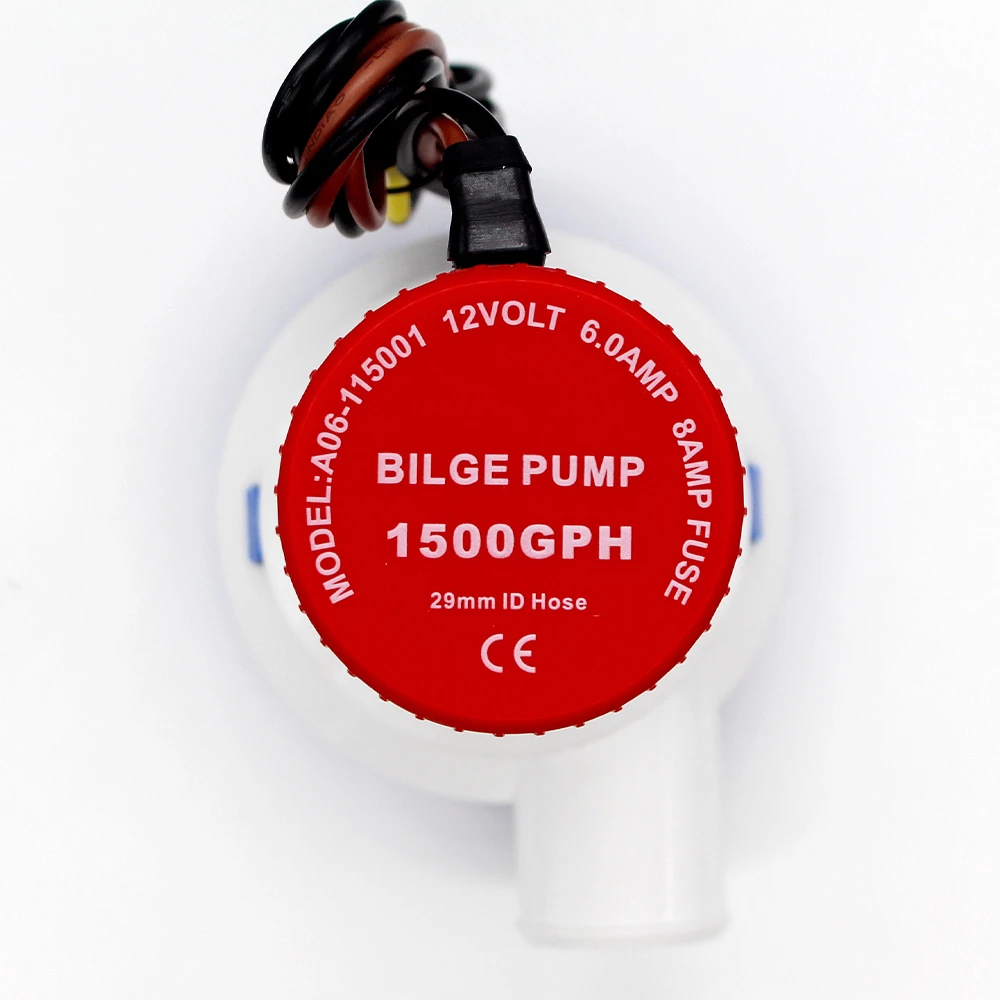 Submersible Electric Water Pump 1500GPH DC 12V 24V Bilge Pump For Seaplane Civil Ship Houseboat Boats