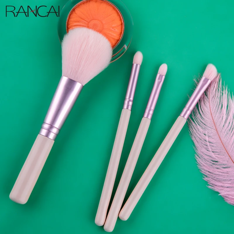 RANCAI 4 stücke Diamant Griff Lidschatten Contour Blending Concealer Make-Up Kosmetik Pinsel Werkzeug