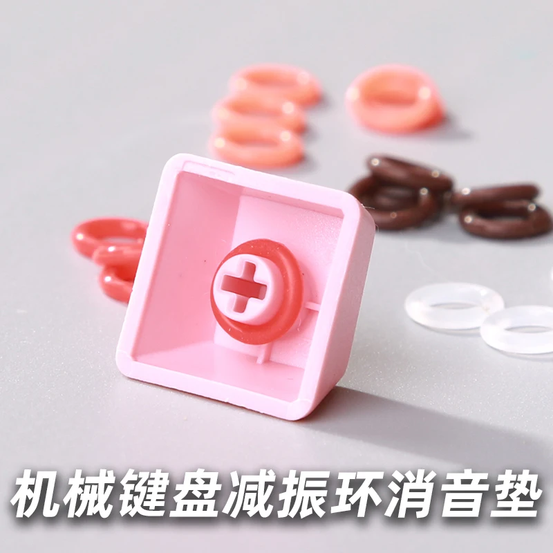 

104 Pcs White Keycaps Rubber O-Ring Switch Sound Dampeners For Cherry MX Keyboard Dampers Key cap O Ring Replace Part