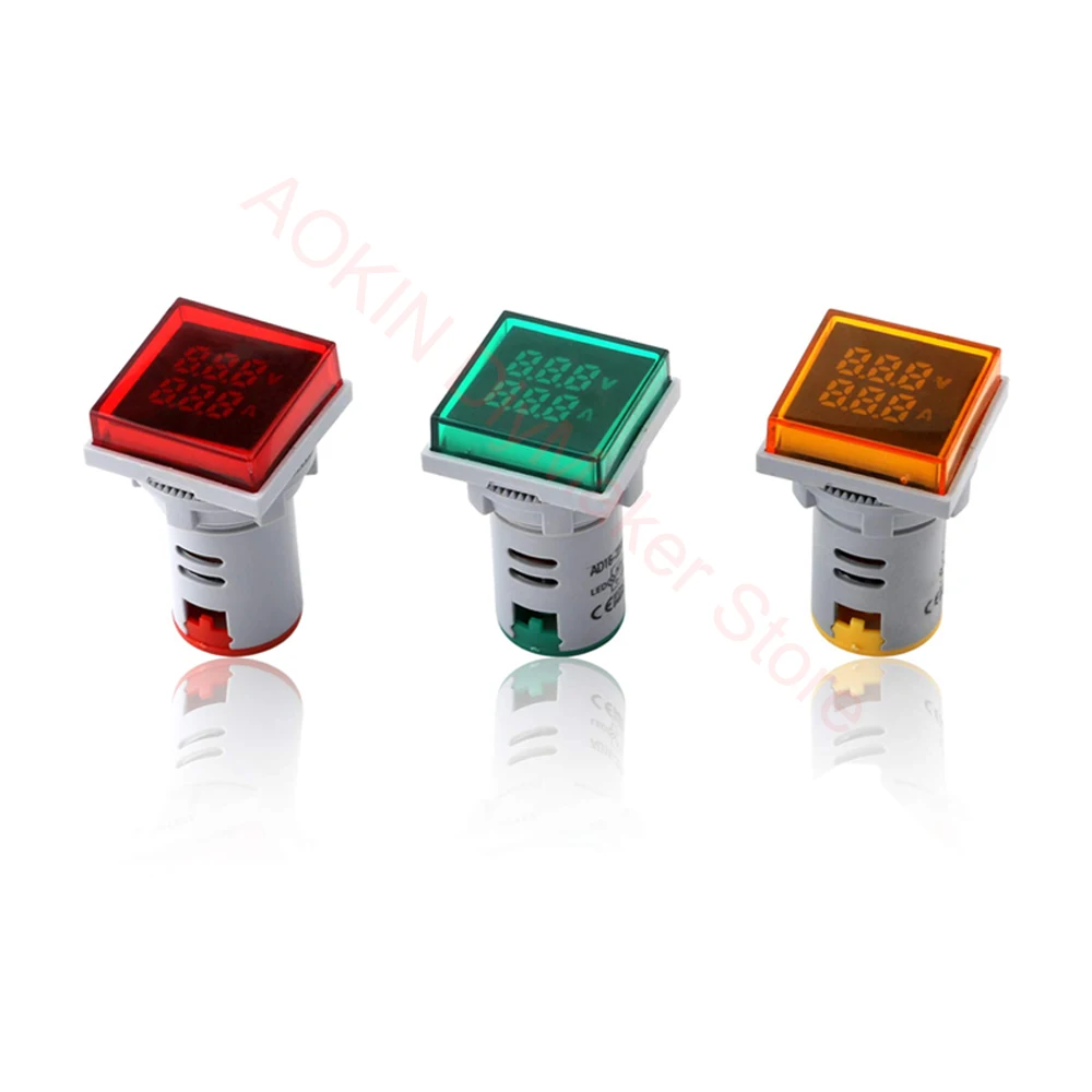 AC 20-500V 0-100A Mini Multimeter LED Dual Display Voltmeter Ammeter Voltage and Current Meter Teste