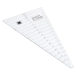 Multi-function Clear Acrylic Dresden Template Ruler Patchwork Quilting Ruler