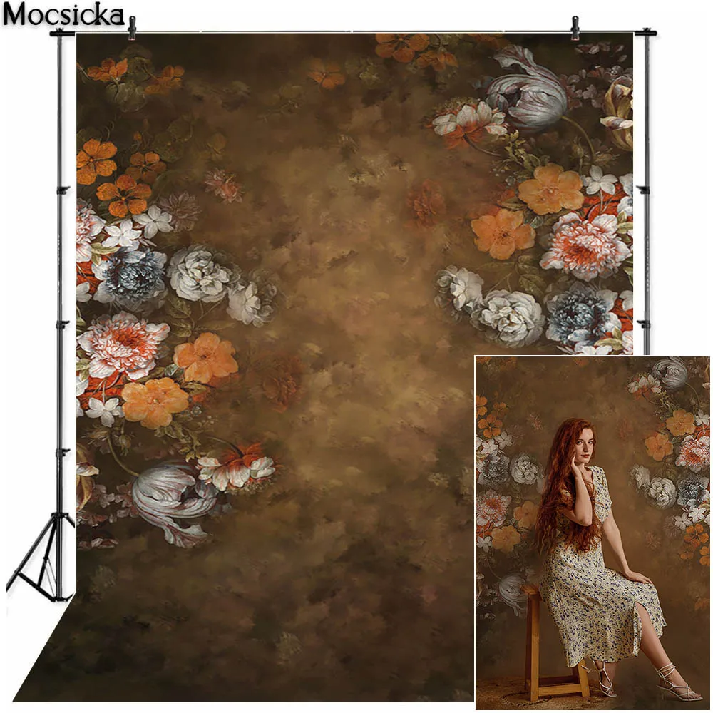 Mekar Bunga Latar Belakang Fotografi Bayi Baru Lahir Anak Bersalin Foto Potret Artistik Alat Peraga Studio Booth Latar Belakang Antik