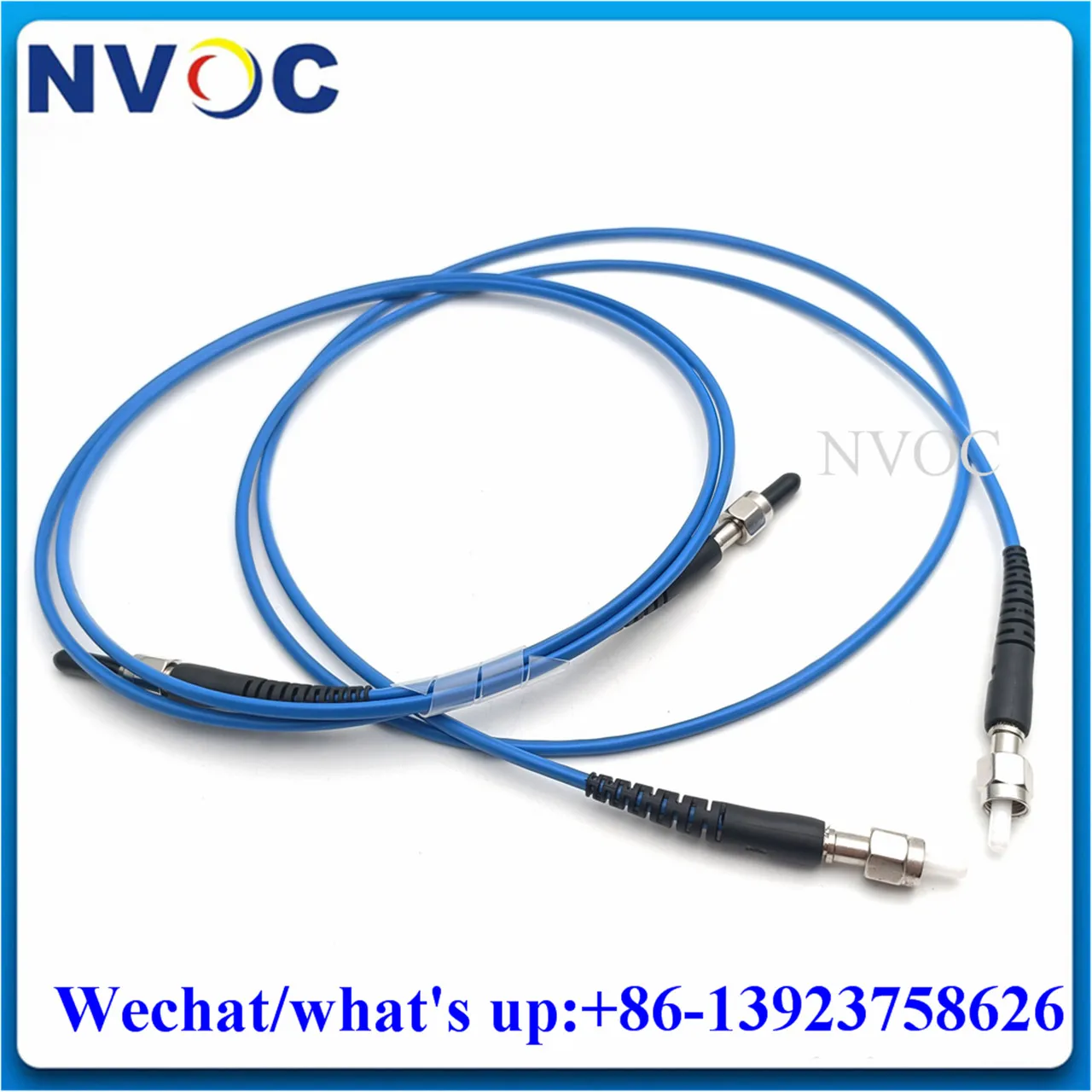 UV-VIS 2/3/5M SMA-SMA 100/200um Silica Metal/Ceramic Ferrule MM SX 3.0mm Armored Quartz Fiber Optical Patch Cord Cable Connector