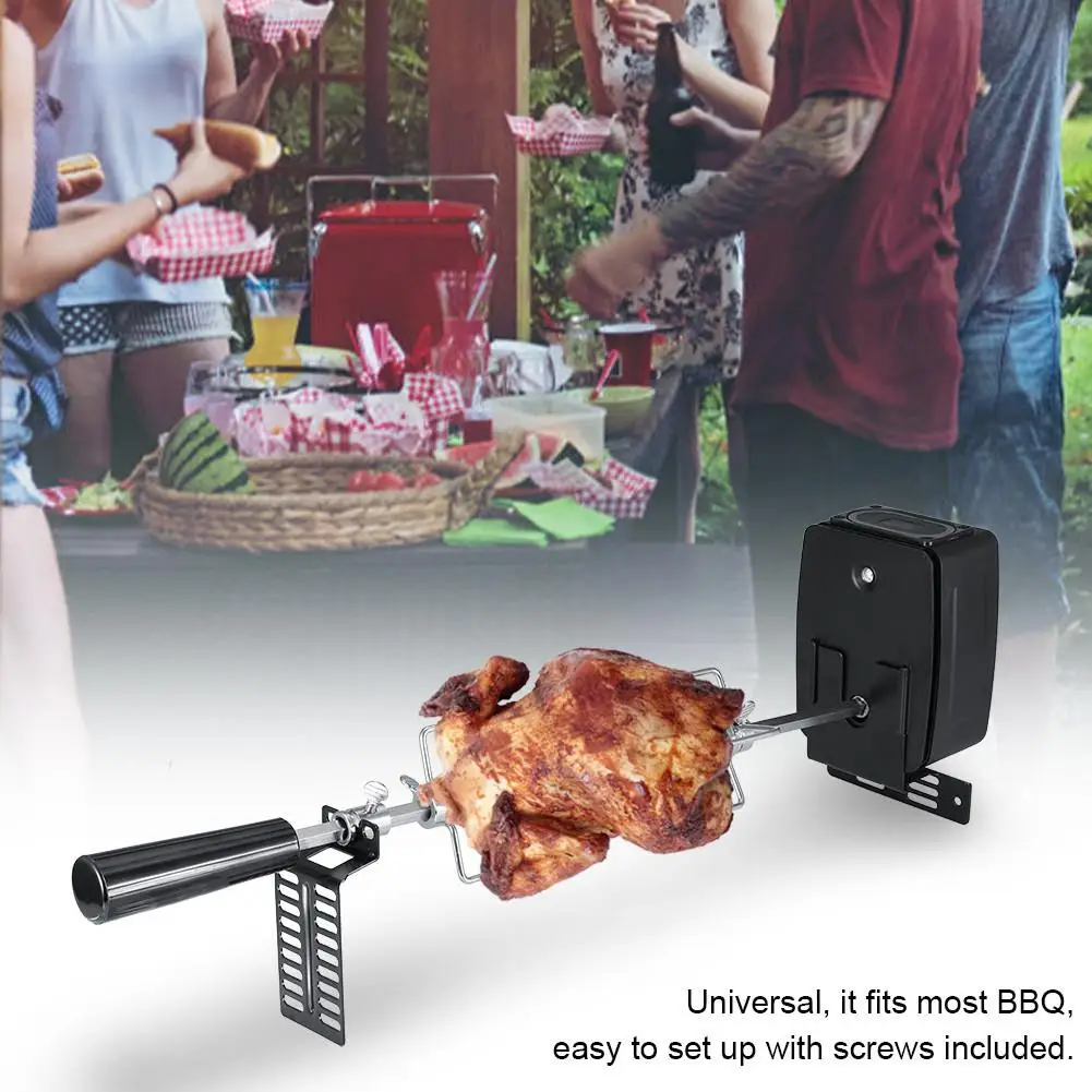 

Automatic BBQ Grill Rotisserie Electric BBQ Motor Metal Outdoor Spit Roaster Rod Charcoal Pig Chicken Beef Camping Cooking Tools