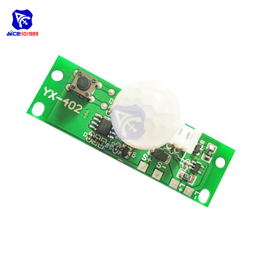 diymore 3.7V Human Body IR Sensor Module Solar Light Lamp Control Switch Module Infrared Motion Detector for Arduino