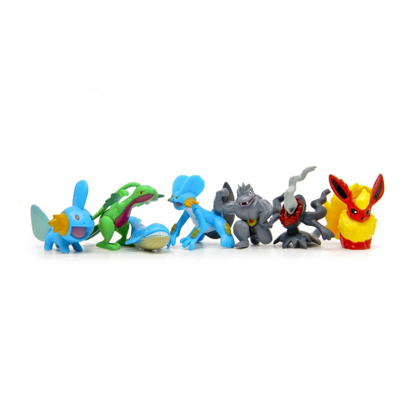 10pcs/lot TAKARA TOMY Pikachu Squirtle Blastoise Charizard Figures Toys PVC Pokemon Action Figure Model Dolls Random Delivery